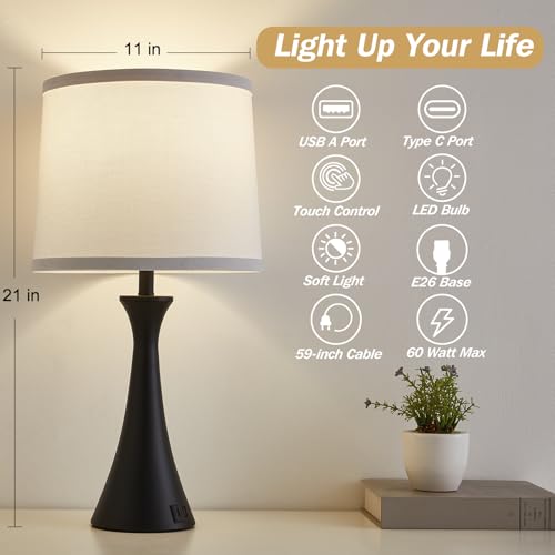 Touch Table Lamps Set of 2 (2 Count)
