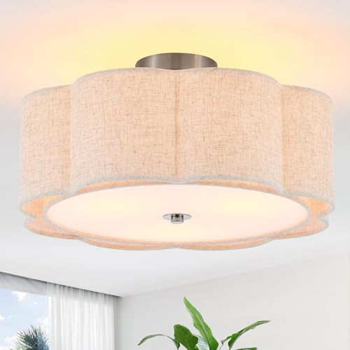 18" Large Semi Flush Mount Ceiling Light