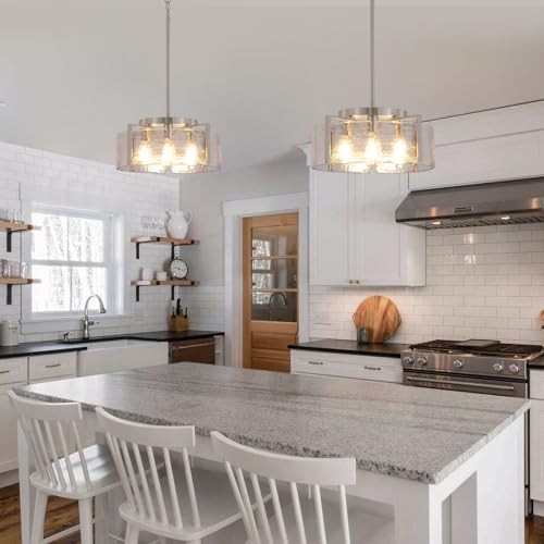 Nickel Chandeliers for Dining Room Light Fixture