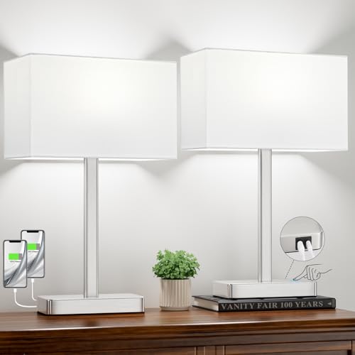 Touch Lamps for Bedroom Set of 2 (2 Count)