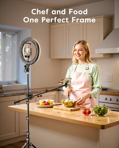 Ring Light with 62'' Tripod Stand for Video Recording