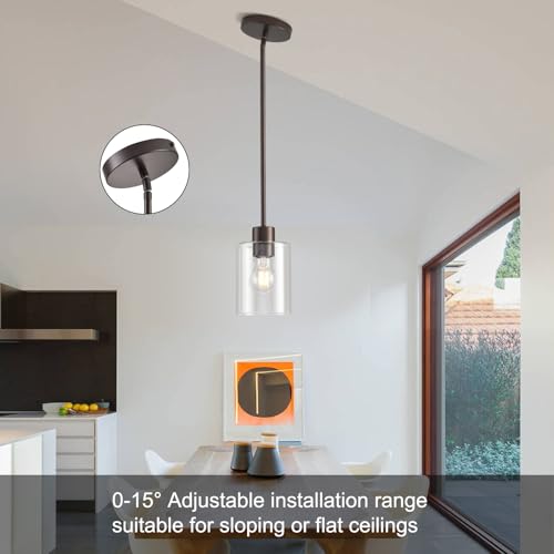 Oil Rubbed Bronze Pendant Lights Kitchen Island (2 Count)