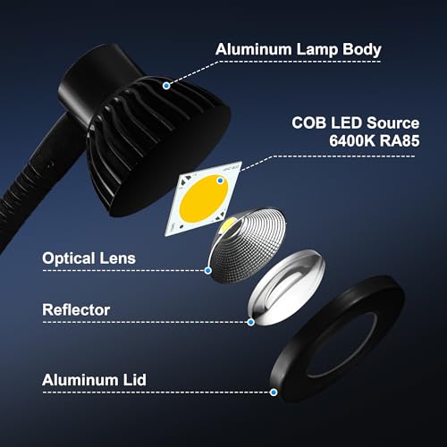 5W 30" Long Swing Arm Architect Desk Lamp LED Task Light with Clamp