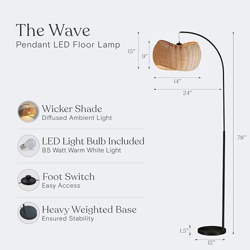 Wave Arc Floor Lamp
