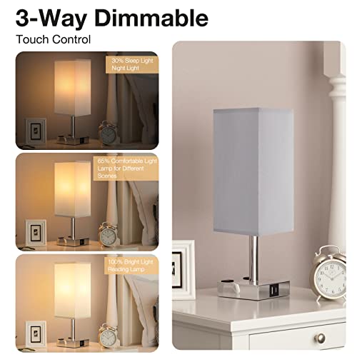 Touch Bedside Table Lamp for Bedroom