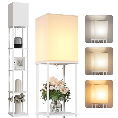 5 Tier Floor Lamp with Shelves