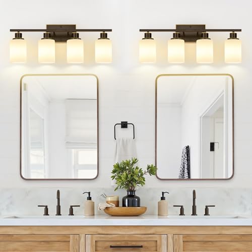 4 Light Bathroom Light Fixtures (4 Count)