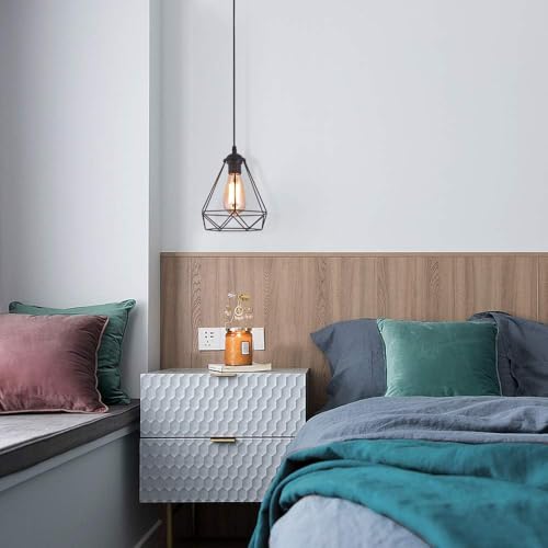 2 Pack Black Pendant Lights Kitchen Island