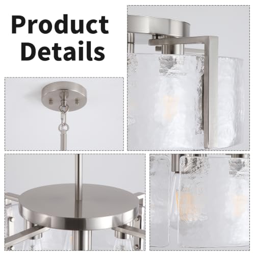 Nickel Chandeliers for Dining Room