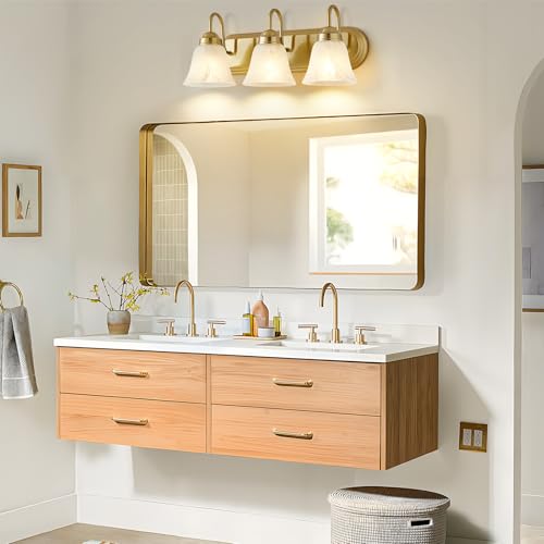3 Light Bathroom Light Fixtures Over Mirror