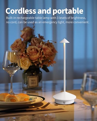 Modern Cordless Table Lamp Set of 2 (2 Count)