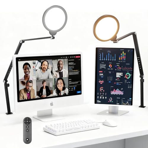 Basics 18W 7" Ring Light with Desk Stand (2 Count)