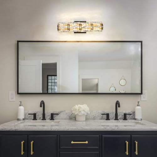 Black Crystal Wall Sconce