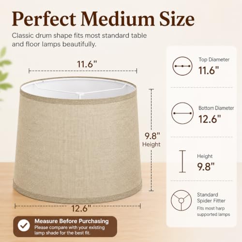 Drum Lamp Shades Set of 2