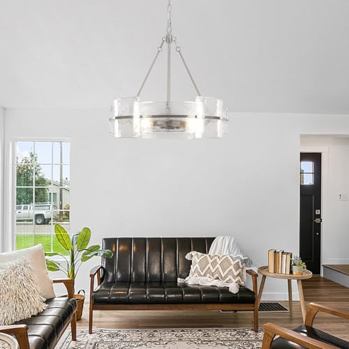 Modern 22 inch Brushed Nickel Dining Room Chandelier