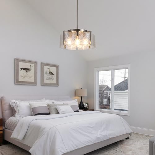 Nickel Chandelier for Dining Room Light Fixture