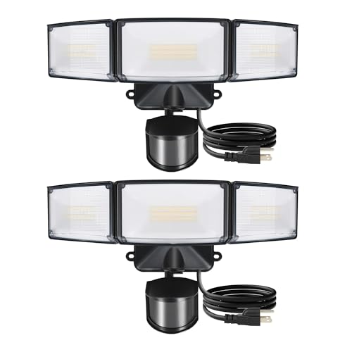 2 Pack 50W Motion Sensor Outdoor Lights