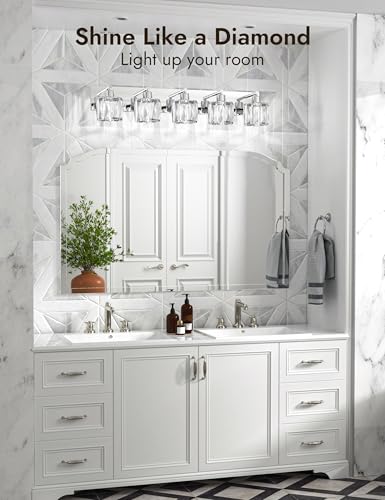 Crystal Vanity Lights for Bathroom (5 Count)