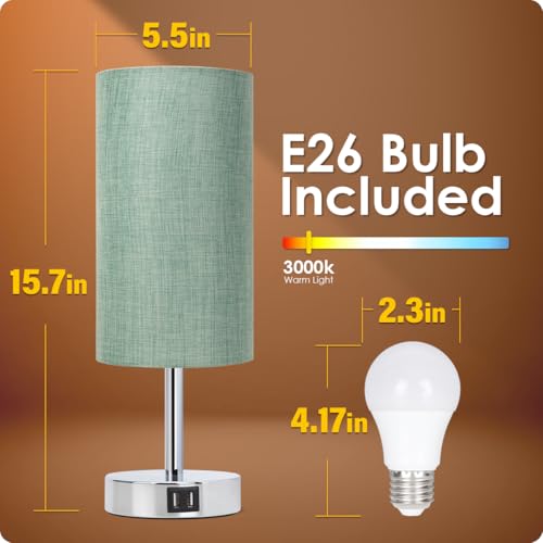 Bedside Lamp with USB Port