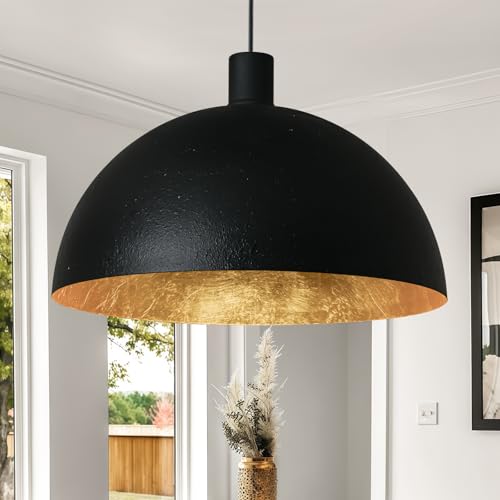 20 Inch Large Black Chandelier Dome