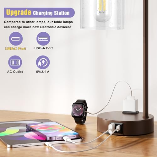 Industrial Touch Table Lamps (2 Count)