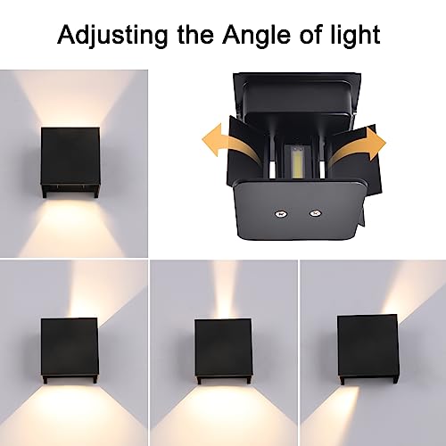 2 Pack LED 20W Outdoor Sconce Wall Lights Interior (2 Count)