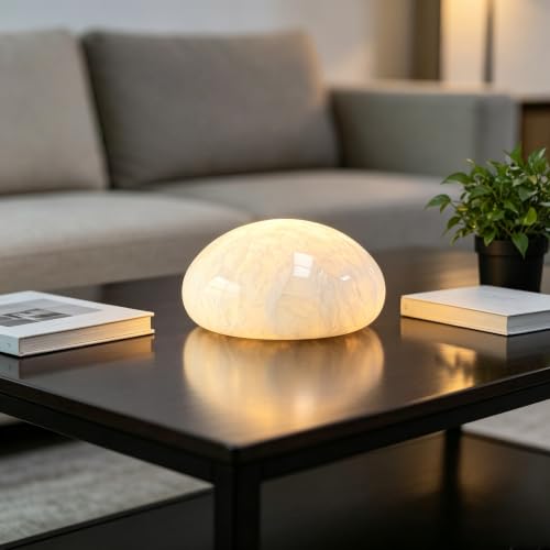 Natural Marble Lamp Cordless Touch Control Night Light 3