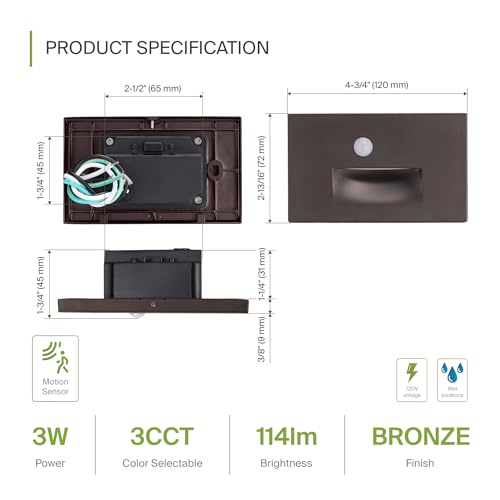 LED Recessed Step Light Fixture