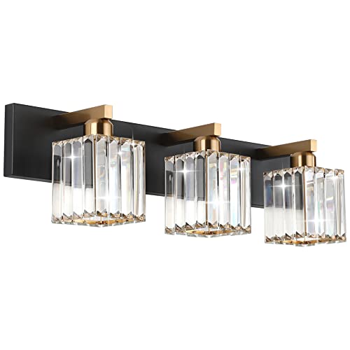 Crystal Vanity Light Bathroom Lighting Fixtures 3 Light Modern Vanity Lighting Fixtures