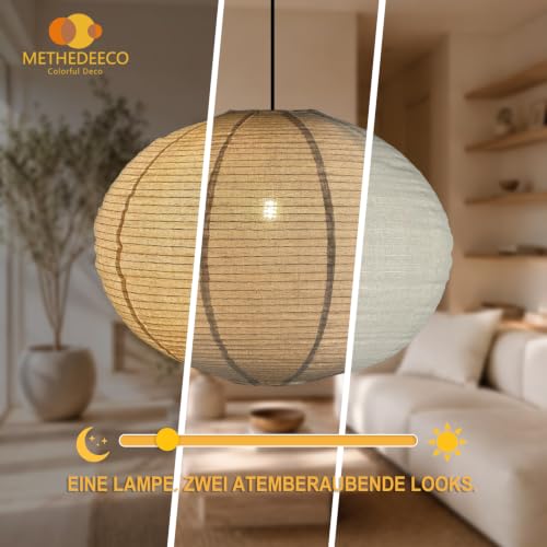 Plug in Linen Pendant Light