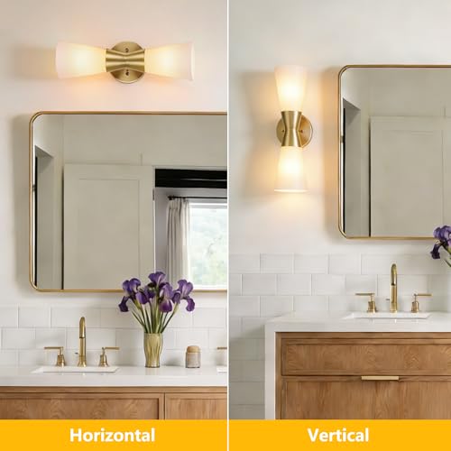 Wall Sconces Set of 2 for Bathroom (2 Count)