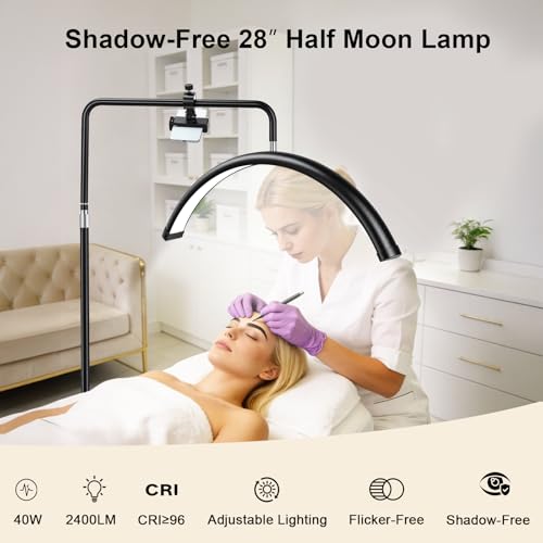 Half Moon Lash Light with Phone Holder
