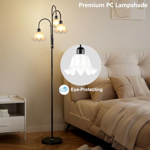 70IN Flower Floor Lamp for Living Room (3 Count)