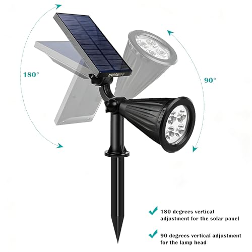 Solar Spot Lights Outdoor Adjustable Spotlights (6 Count)