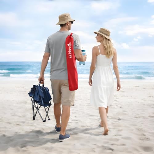 Chair Umbrella with Universal Clamp Adjustable 47 inches and 360° Swivel & UPF 50+ Protection Portable Sun Umbrella (2 Count)