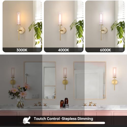 Battery Operated Wall Sconces Set of 2 (2 Count)