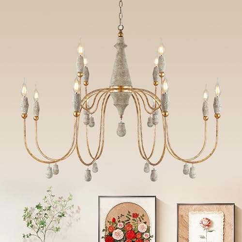 42.5" Extra Large French Country Chandelier