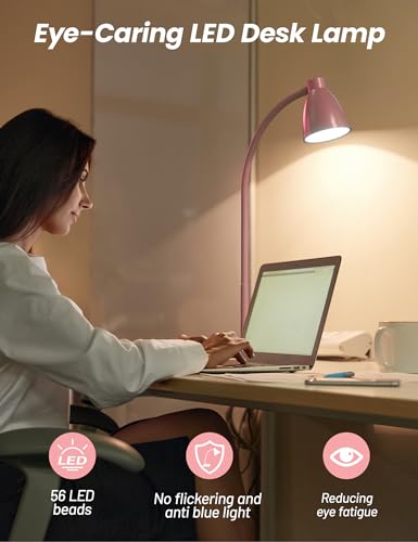 Cute Desk Lamp with USB Charging Port