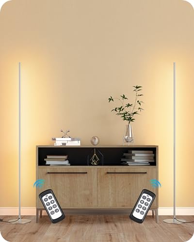 2 Pack 57.5” Corner Lamp with Remote (2 Count)