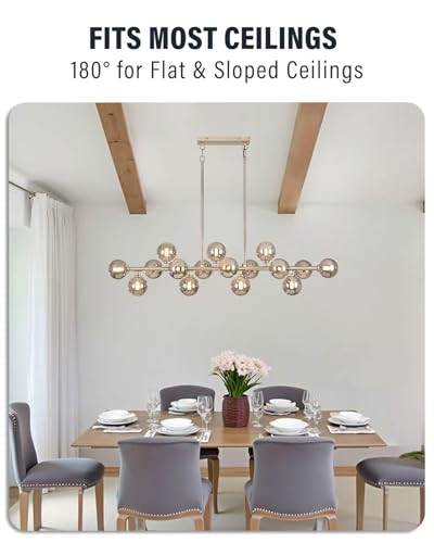 55" Long Chandeliers for Dining Room Kitchen Island