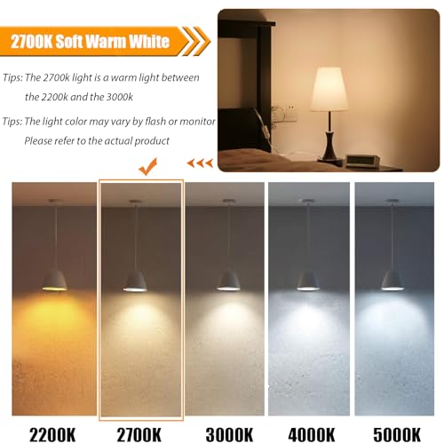 12 Pack Dimmable LED Light Bulbs 40 Watt Equivalent (12 Count)
