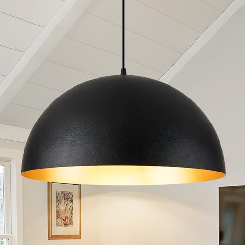 16" Dome Farmhouse Pendant Lights for Kitchen Island