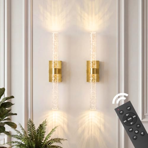 Battery Operated Wall Sconces Set of 2