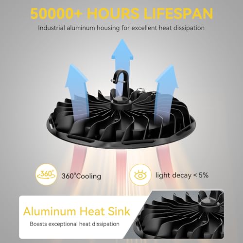 10 Pack ETL 155W UFO LED High Bay Light (10 Count)