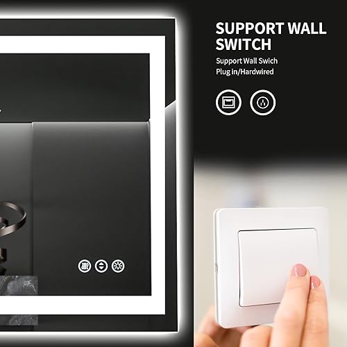 48"X28" LED Bathroom Mirror with Lights