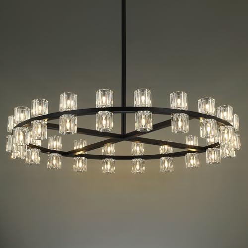 40 Light Large Crystal Chandelier