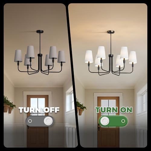 6 Light Chandelier for Dining Room Light Fixture Over Table