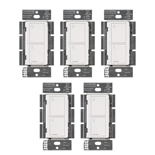 Caseta Smart Light Switch for Lighting and Fans (5 Count)