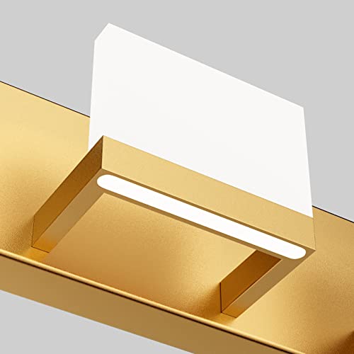 Gold Vanity Lights for Bathroom Modern LED 6 Lights Bathroom Vanity Lights Up and Down Wall Light Fixtures 6000K