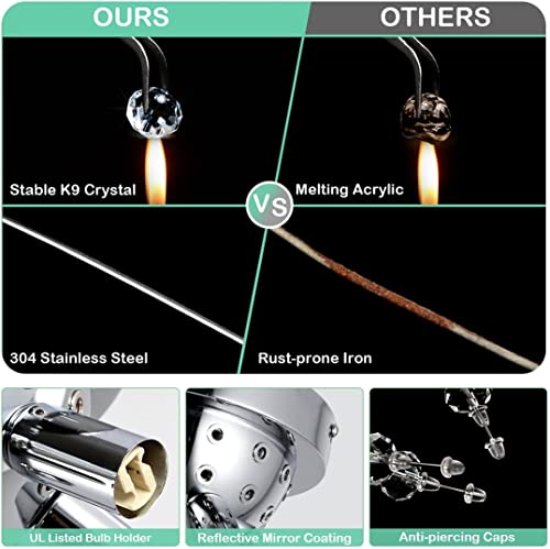 Crystal Sputnik Firework Close to Ceiling Light